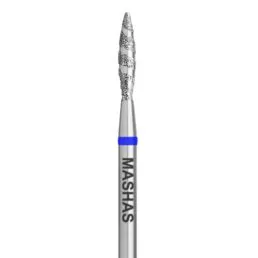 MASHAS Diamond Nail Drill Bit, Tornado 2.3 mm (Blue)